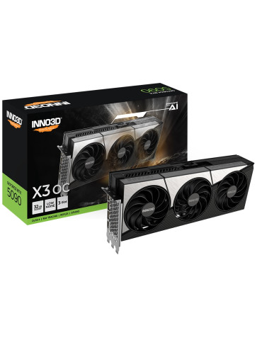 Видео карта Inno3D GeForce RTX 5090 32GB GDDR7 X3 OC - N50903-32D7X-17593928