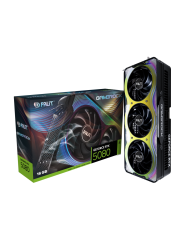 Видео карта Palit GeForce RTX 5080 GameRock 16GB GDDR7, 256 bit - NE75080019T2-GB2030G