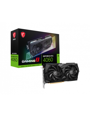 Видео карта MSI GeForce RTX 4060 GAMING X 8G, 8GB GDDR6, 128bit - 912-V516-003