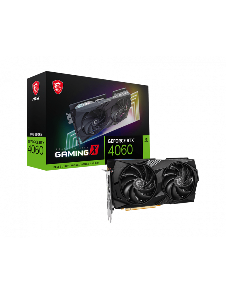 Видео карта MSI GeForce RTX 4060 GAMING X 8G, 8GB GDDR6, 128bit - 912-V516-003