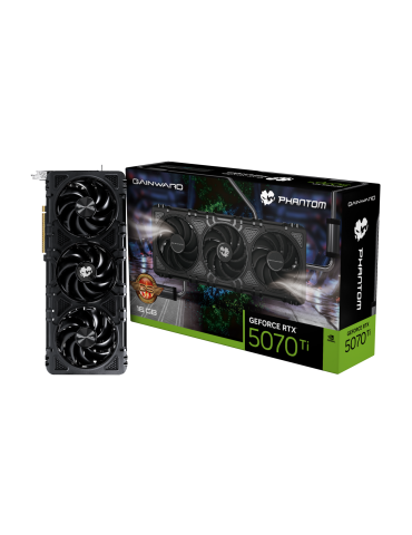 Видео карта Gainward GeForce RTX 5070 Ti Phantom GS 16 GB GDDR7, 256bits - NE7507T019T2-GB2030P