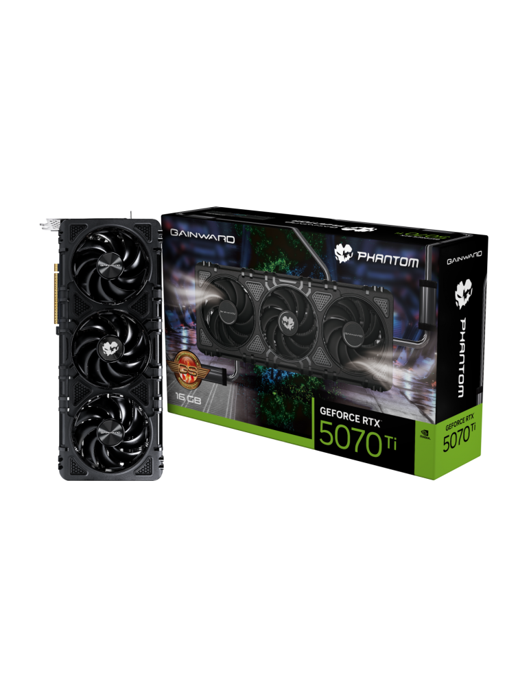Видео карта Gainward GeForce RTX 5070 Ti Phantom GS 16 GB GDDR7, 256bits - NE7507T019T2-GB2030P