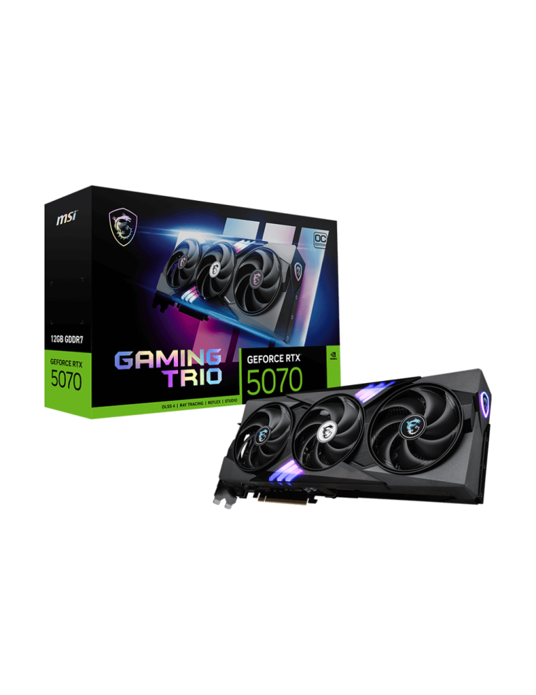 Видео карта MSI GeForce RTX 5070 12G GAMING TRIO OC, 192bit - 912-V532-029