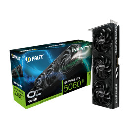Видео карта Palit GeForce RTX 5060 Ti Infinity 3 OC 16GB GDDR7, 128bit - NE7506TS19T1-GB2061S