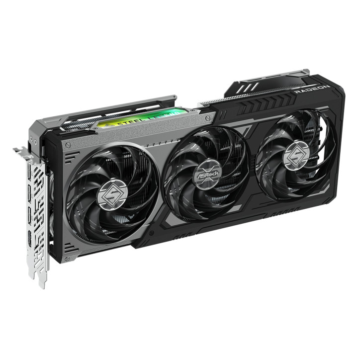 Видео карта AsRock Radeon RX 9070 XT STEEL LEGEND DARK 16GB GDDR6 - RX9070XT SLD 16G