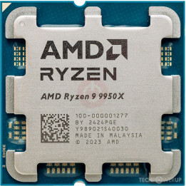 Процесор AMD Ryzen 9 9950X, 16-Core 4.3GHz, AM5, без охладител и без оригинална опаковка - 100-000001277