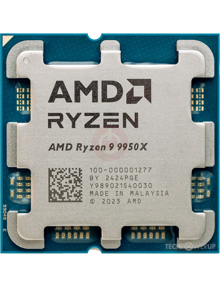 Процесор AMD Ryzen 9 9950X, 16-Core 4.3GHz, AM5, без охладител и без оригинална опаковка - 100-000001277