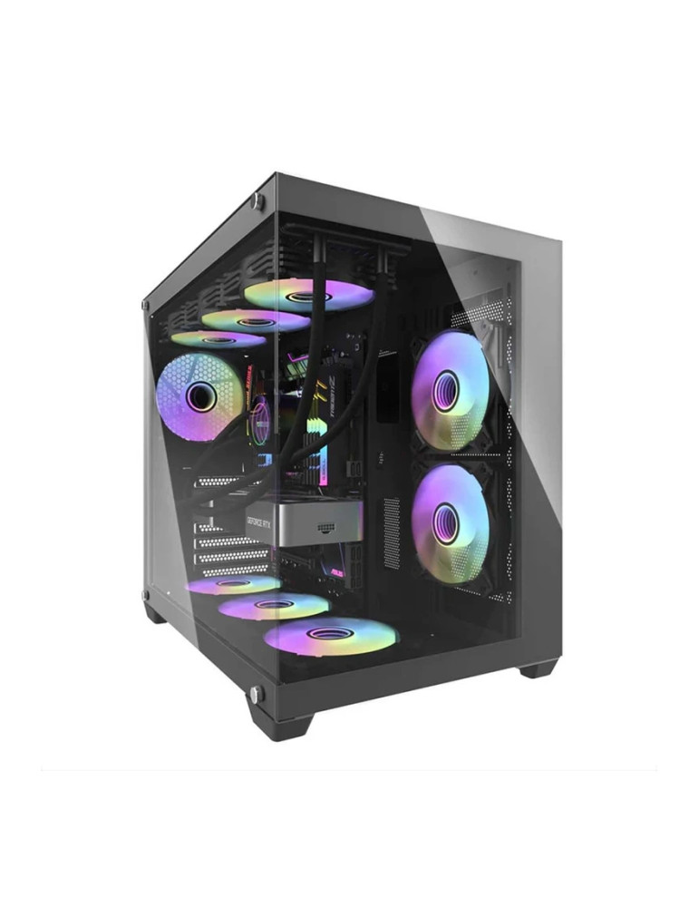 Кутия за компютър Darkflash C285P Black, ATX - C285P-BLACK