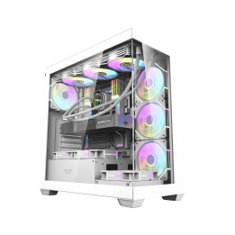 Кутия за компютър Darkflash DS900 White, ATX, USB-C - DS900-WH