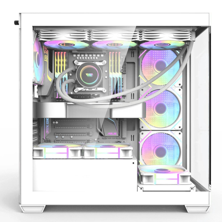 Кутия за компютър Darkflash DS900 White, ATX, USB-C - DS900-WH
