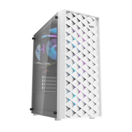 Кутия за компютър Darkflash DK351 White, ATX, с включени 4бр вентилатора - DK351-WH