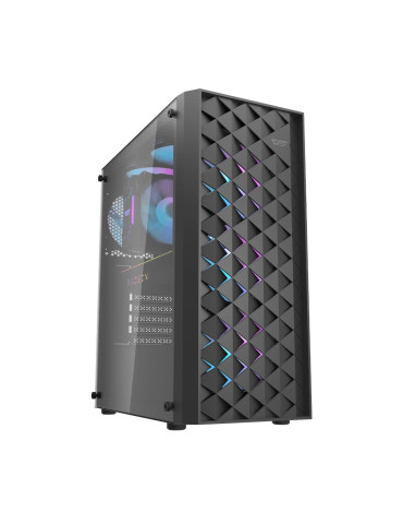 Кутия за компютър Darkflash DK351 Black, ATX, с включени 4бр вентилатора - DK351-BK