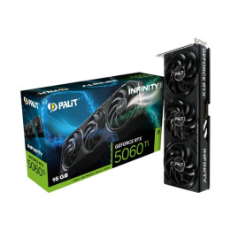 Видео карта Palit GeForce RTX 5060 Ti Infinity 3 16GB GDDR7, 128bit - NE7506T019T1-GB2061S