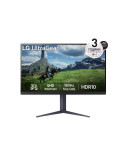 Монитор LG 32GS85Q-B, 31.5" UltraGear Nano IPS 1ms, AG, 180Hz, 1000:1, 350cd/m2, QHD (2560x1440), AMD FreeSync, NVIDIA G-SYNC, HDR 10, DCI-P3 98%, USB, HDMI, DP, Reader mode, Black
