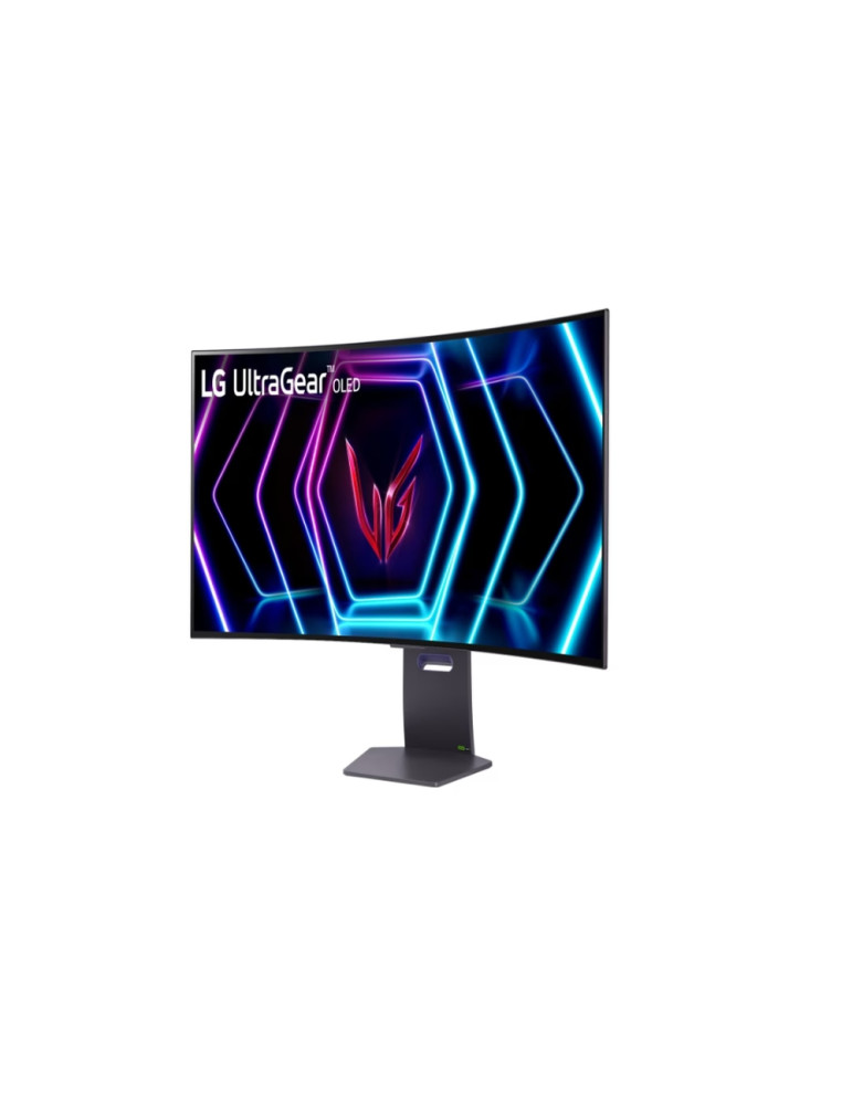 Монитор LG 39GS95QE-B, 39" Ultragear OLED 0.03ms (GtG), 21:9 Curved Gaming WQHD  (3440x1440), 240Hz, 1000:1, 275 cd/m2, 1000:1, DCI-P3 98%, AMD FreeSync, NVIDIA G-Sync, VRR, HDR 400, PBPin PIP, USB Down/Up-stream, HDMI, DP, Black