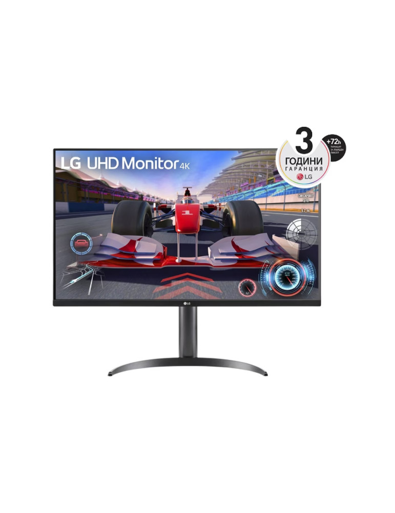 Монитор LG 32UR550K-B, 31.5" UltraFine 4K (3840x2160) VA, DCI-P3 90%, 4ms, 250 cd/m2, 3000:1, HDR10, USB Type-C, HDMI, DP, Dynamic Action Sync, Reader mode, Speaker 5W x 2, Height, Speaker, LG Switch, Black