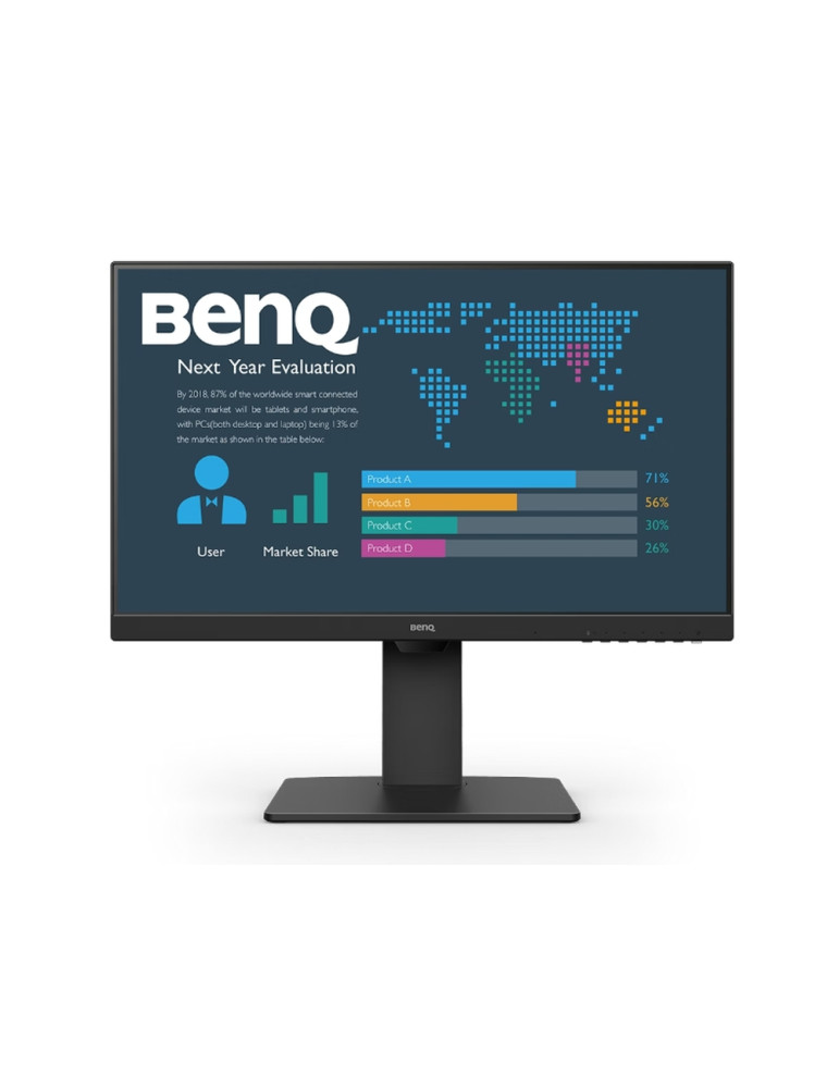 Монитор BenQ BL2786TC, 27" IPS, 1920x1080 FHD, AG, 100Hz, 5ms, 99% sRGB, B.I. Gen2, LBL, ePaper, Eye-CareU, Daisy Chain, Ergo Design, Coding mode, USB-C (DP alt. PD 65W), DP1.2, HDMI1.4, DP out (MST), Speaker 2Wx2 - 9H.LMPLB.QBE