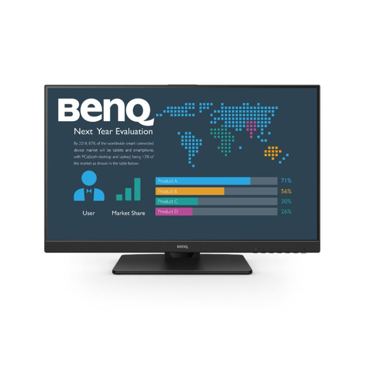 Монитор BenQ BL2786TC, 27" IPS, 1920x1080 FHD, AG, 100Hz, 5ms, 99% sRGB, B.I. Gen2, LBL, ePaper, Eye-CareU, Daisy Chain, Ergo Design, Coding mode, USB-C (DP alt. PD 65W), DP1.2, HDMI1.4, DP out (MST), Speaker 2Wx2 - 9H.LMPLB.QBE