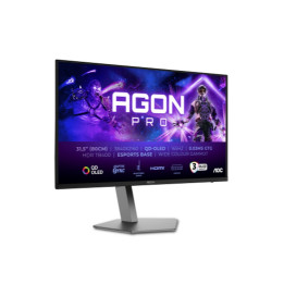 Монитор AOC AG326UD, 31.5" QD-OLED, 3840x2160, 165Hz, 0.03GtG, 1000cd m/2, 1.5M:1, 80M:1 DCR, Adaptive Sync, FlickerFree, Low Blue Light, 8Wx2, Height Adjust, 2xHDMI, DP, USB hub