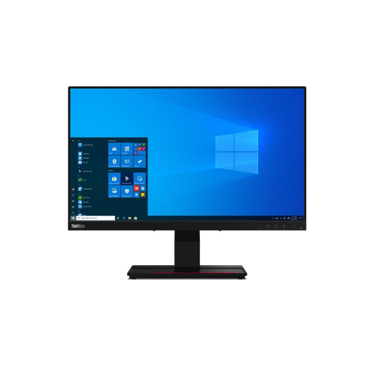 Монитор Lenovo ThinkVision T24t-20 23.8" Multi-touch, IPS, 1920x1080, AG, 16:9, 60Hz, 1000:1, 4ms, HDMI, DP, USB-C, Height Adjust Stand - 62C5GAT1EU