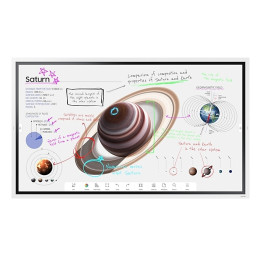 Интерактивен дисплей Samsung Flip PRO WM65B 65", 160, VA, 8ms, 350 cd/m2, 4000:1 Contrast, 4K Digital Flipchart TOUCH, Mirroring, Remote Management, Wi-Fi, 2xHDMI 2.0, DP 1.2, RJ45, RS232, Tizen 6.5, White - LH65WMBWBGCXEN