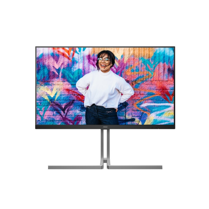 Монитор AOC U32U3CV, 31.5" Nano IPS WLED, 3840x2160, 60Hz, 4ms GtG, 400cd m/2, 1000:1, 50M:1 DCR, Adaptive Sync, FlickerFree, Anti Blue Light, 3Wx2, Height Adjust, 2xHDMI, DP, USB hub