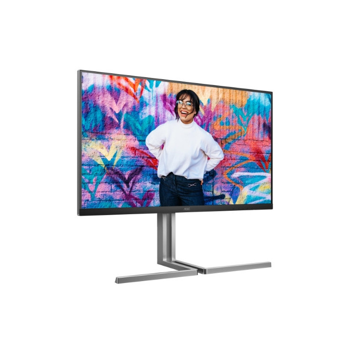 Монитор AOC U32U3CV, 31.5" Nano IPS WLED, 3840x2160, 60Hz, 4ms GtG, 400cd m/2, 1000:1, 50M:1 DCR, Adaptive Sync, FlickerFree, Anti Blue Light, 3Wx2, Height Adjust, 2xHDMI, DP, USB hub