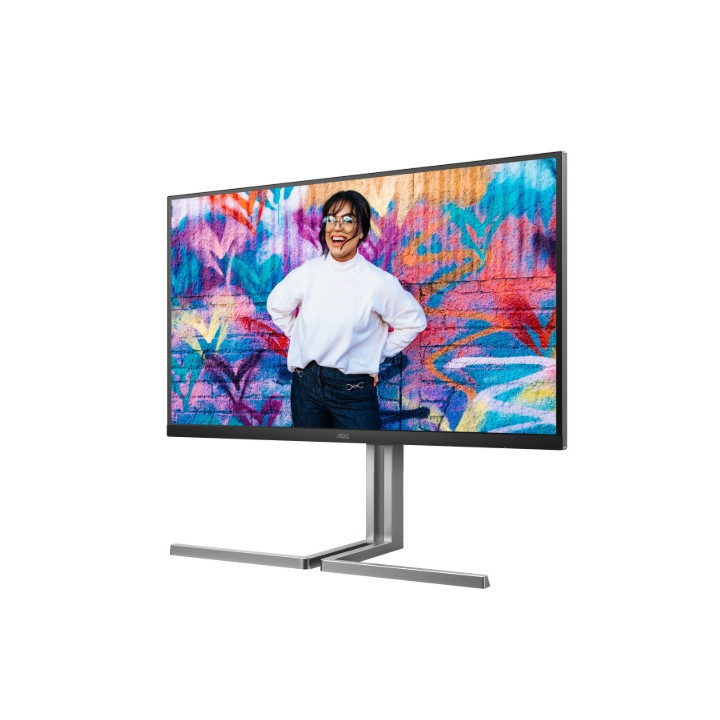 Монитор AOC U32U3CV, 31.5" Nano IPS WLED, 3840x2160, 60Hz, 4ms GtG, 400cd m/2, 1000:1, 50M:1 DCR, Adaptive Sync, FlickerFree, Anti Blue Light, 3Wx2, Height Adjust, 2xHDMI, DP, USB hub