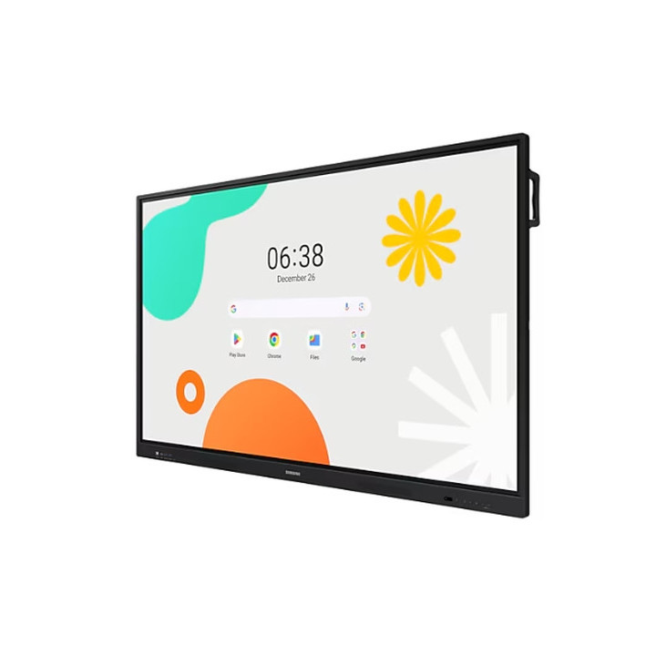 Интерактивен дисплей Samsung Interactive E-Board WA75F 75" Android OS 4K Digital Flipchart TOUCH, Mirroring, Wi-Fi, Black - LH75WAFWLGCXEN