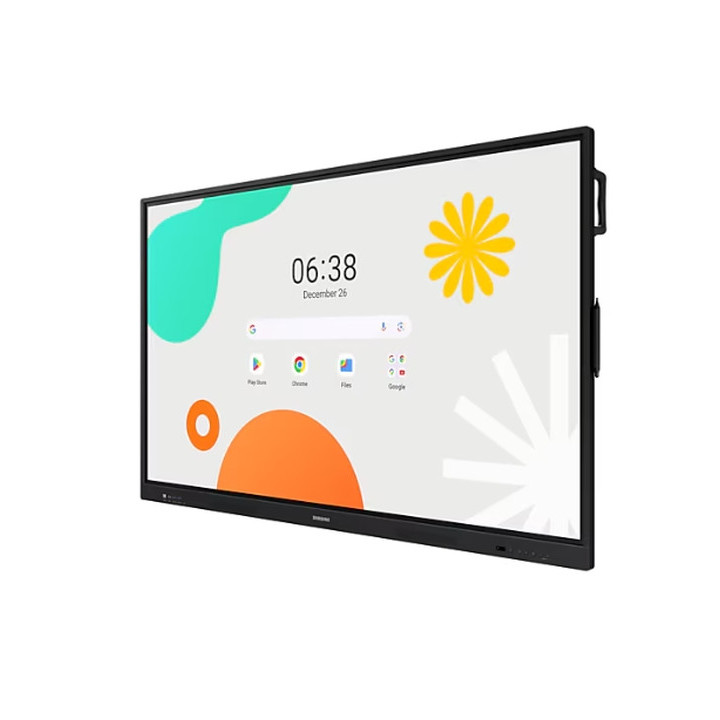 Интерактивен дисплей Samsung Interactive E-Board WA75F 75" Android OS 4K Digital Flipchart TOUCH, Mirroring, Wi-Fi, Black - LH75WAFWLGCXEN