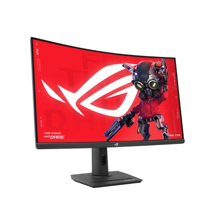 Монитор Asus ROG Strix XG32WCS Gaming Monitor 32", 2560x1440, Curved, 180Hz (Above 144Hz), 1ms (GTG), Fast VA, Extreme Low Motion Blur Sync, USB Type-C, FreeSync, DisplayWidget Center, tripod socket, HDR, Black - 90LM0AC0-B01970