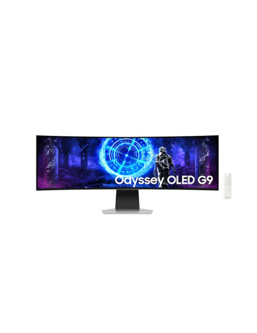 Монитор Samsung LS49DG950, 49" CURVED Odyssey G9 OLED, 1000R, 240Hz, 32:9, 5120 x 1440, 250 cd/m2, DP, HDMI, Micro HDMI, USB Hub, Silver - LS49DG950SUXDU
