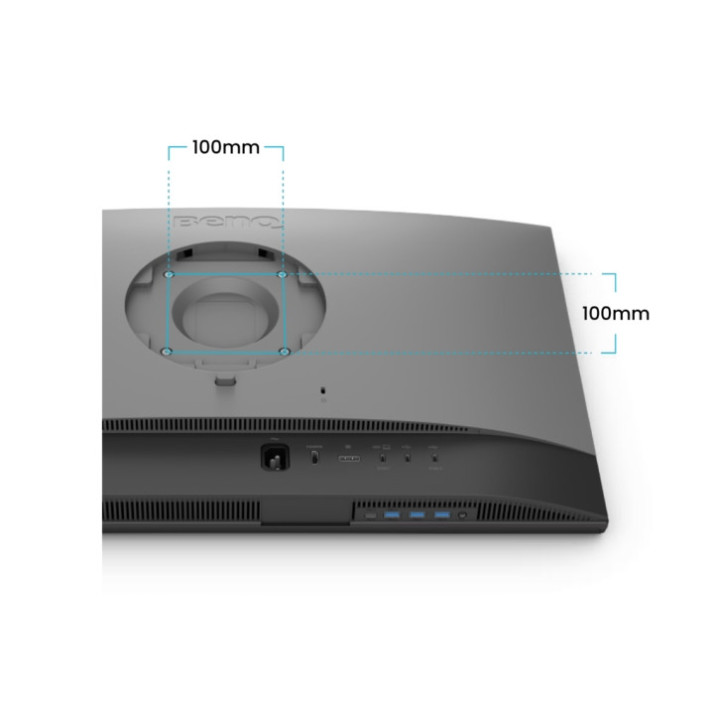 Монитор BenQ PD2706QN, 27", 100Hz, 4K IPS, AQCOLOR, Designer, Pantone, Nano Matte Panel, HDR10, 100% sRGB, Card Reader, HDMI (2.0), DP (1.4), USB-C (DP alt. PD 90W), USB Hub, 3.5 Jack, 2x 3W, Height adj. 115mm, VESA 100 - 9H.LNDLA.TBE