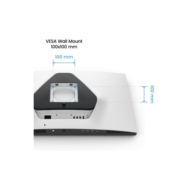 Монитор BenQ MOBIUZ EX271U, 27", 4K UHD, IPS, 1ms GtG, 165Hz, 120Hz for Console with eARC, Color Shuttle, FreeSync Premium, B.I.  Gen2, HDRi and HDR400, Quickit, 1200:1, 95% P3, 400 nits, USB-C (65W), USB Hub, HDMI 2.1, DP, White - 9H.LN2LB.QBE