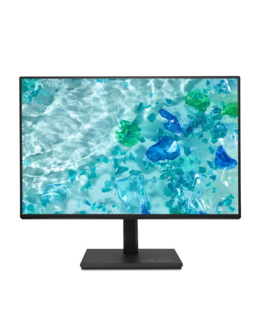 Монитор Acer Vero B247YGbmiprx, 23.8" IPS LED, ZeroFrame FHD AG, 4ms (GTG), 120Hz, 100M:1, 1500:1, 250nits, 99% sRGB, Flicker-Less, BlueLightShield, HDMI, VGA, DP, Speakers 2x2W, Audio In/Out, ERGOstand, TUV, Black - UM.QB7EE.G06