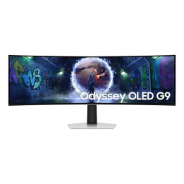 Монитор Samsung LS49CG934, 49" Odyssey G9 GAMING, Curved OLED, 1800R, 240Hz, Smart. 32:9, 5120 x 1440, 250 cd/m2, DP, HDMI, Micro HDMI, USB Hub, Silver - LS49DG934SUXEN
