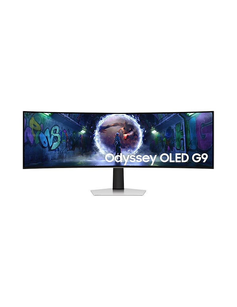 Монитор Samsung LS49CG934, 49" Odyssey G9 GAMING, Curved OLED, 1800R, 240Hz, Smart. 32:9, 5120 x 1440, 250 cd/m2, DP, HDMI, Micro HDMI, USB Hub, Silver - LS49DG934SUXEN