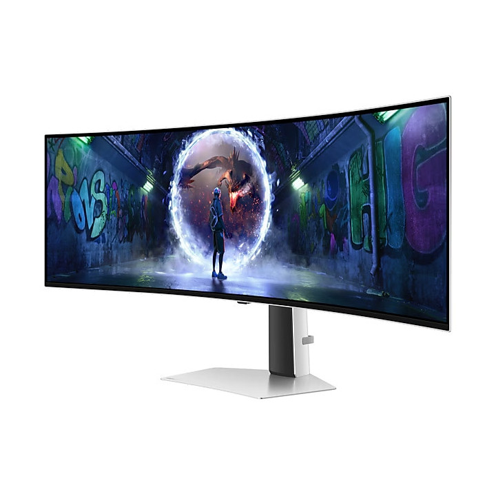 Монитор Samsung LS49CG934, 49" Odyssey G9 GAMING, Curved OLED, 1800R, 240Hz, Smart. 32:9, 5120 x 1440, 250 cd/m2, DP, HDMI, Micro HDMI, USB Hub, Silver - LS49DG934SUXEN