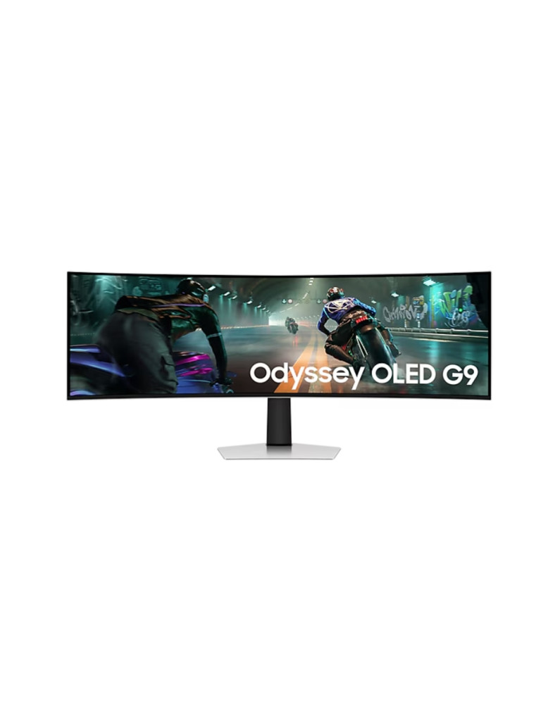 Монитор Samsung LS49DG910, 49" Odyssey G9 GAMING, Curved OLED, 1800R, 240Hz, Smart. 32:9, 5120 x 1440, DP, HDMI, Micro HDMI, USB Hub, Silver - LS49DG910SUXEN