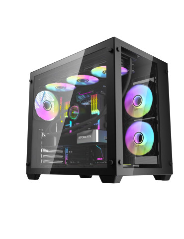 Кутия за компютър Aigo C285 Black, ATX - C285-BLACK