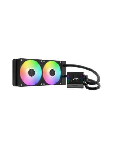 Водно охлаждане за процесор Gamdias Chione E4-240, LCD Screen, A-RGB - CHIONE-E4-240