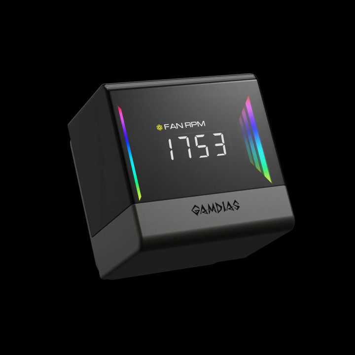 Водно охлаждане за процесор Gamdias Chione E4-240, LCD Screen, A-RGB - CHIONE-E4-240