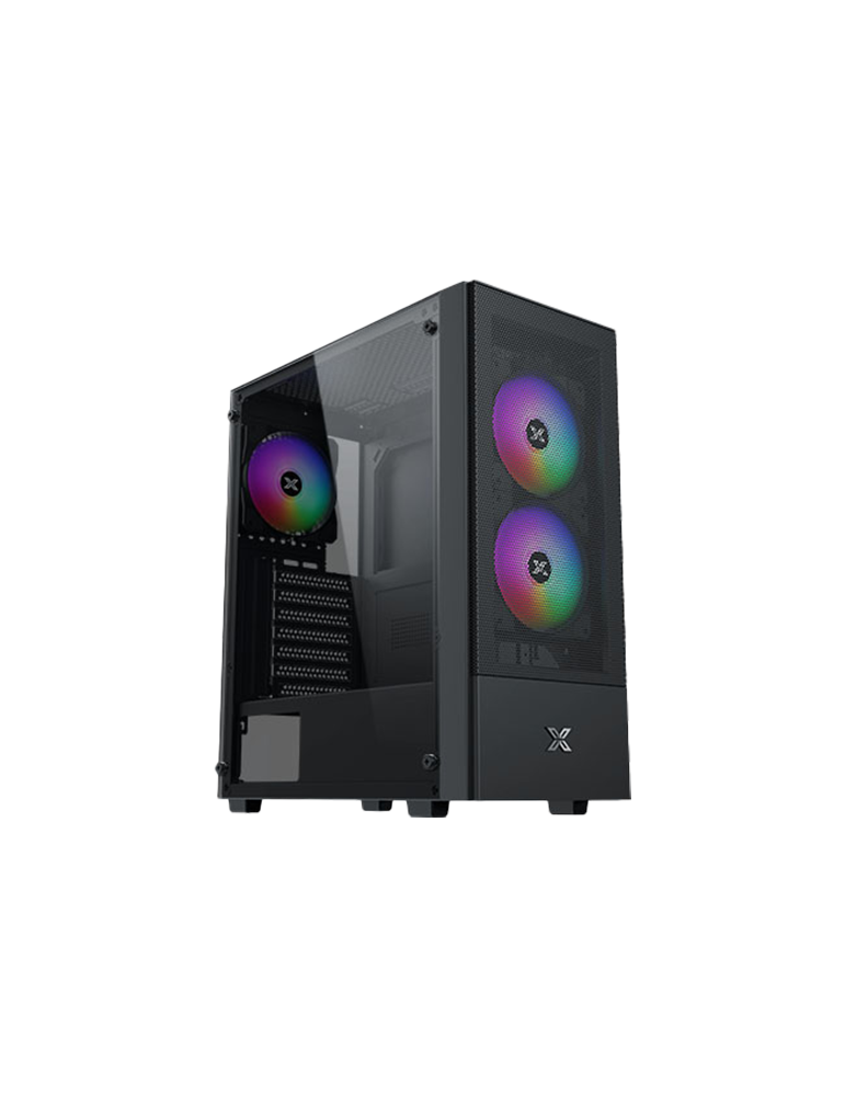 Геймърски компютър ION Hero II Air 3F Black с процесор AMD Ryzen 5 3600, видео карта RX 6600 8GB, RAM 32GB DDR4 и SSD диск 1TB Nvme