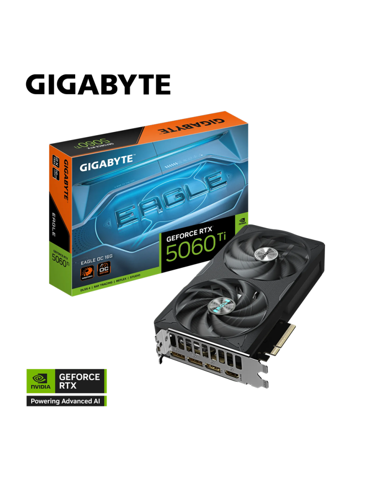 Видео карта Gigabyte GeForce RTX 5060 Ti EAGLE OC 16G - GV-N506TEAGLE OC-16GD