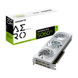 Видео карта Gigabyte GeForce RTX 5060 TI AERO OC 16GB GDDR7 - GV-N506TAERO OC-16GD