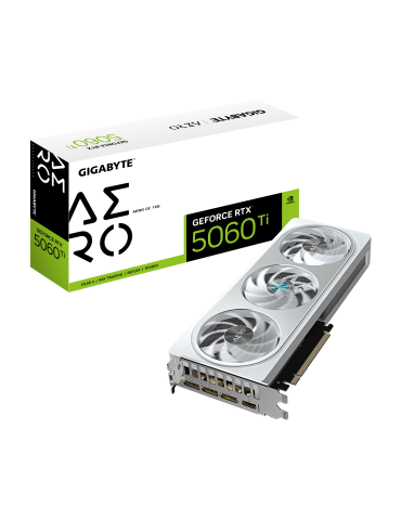 Видео карта Gigabyte GeForce RTX 5060 TI AERO OC 16GB GDDR7 - GV-N506TAERO OC-16GD