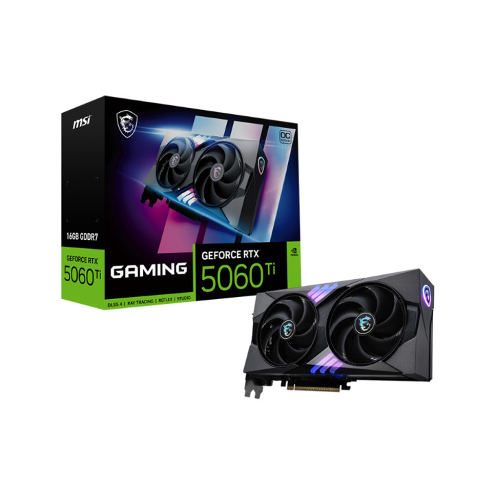 Видео карта MSI GeForce RTX 5060 Ti 16G GAMING OC - 912-V535-006