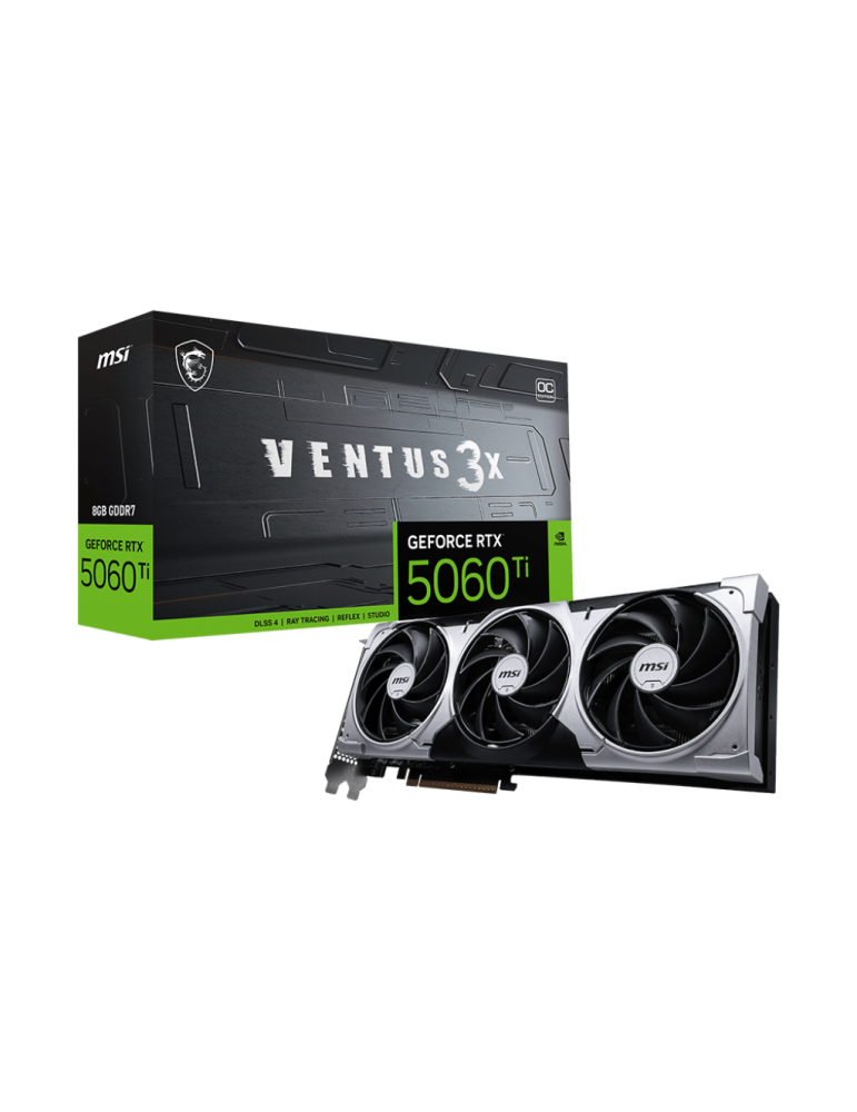 Видео карта MSI GeForce RTX 5060 Ti 8G VENTUS 3X OC - 912-V812-080