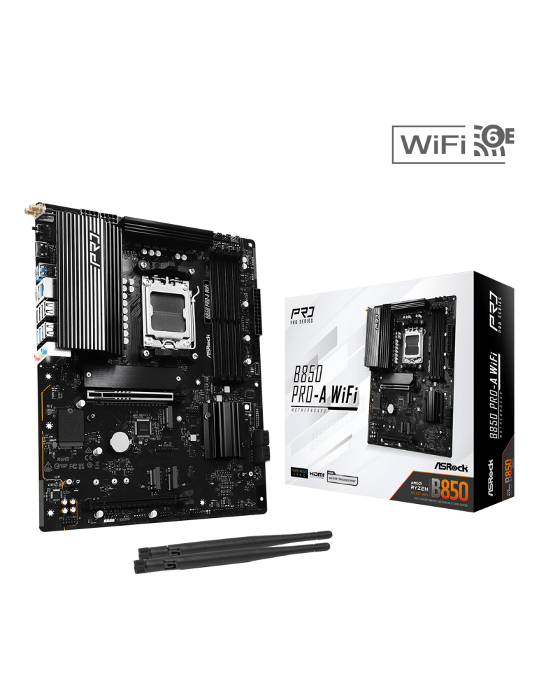 Дънна платка AsRock B850 PRO-A WIFI, AM5