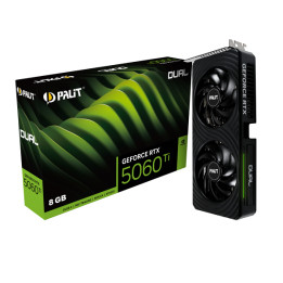 Видео карта Palit GeForce RTX 5060 Ti Dual 8GB GDDR7 128 bit - NE7506T019P1-GB2062D